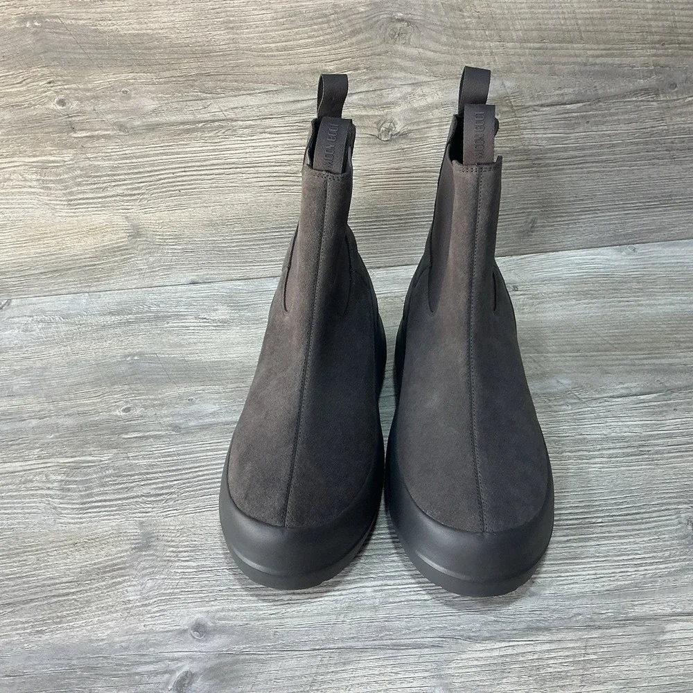 Moon Boot Luna Chelsea Anthracite Suede Mens Boot In Gray Size M 10 - 11L EU 43